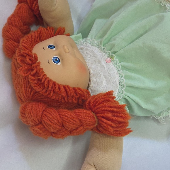 Cabbage Patch Kid Doll Vintage 1985 Original Outfit One Tooth Redhead Blue Eyes - Picture 5 of 13